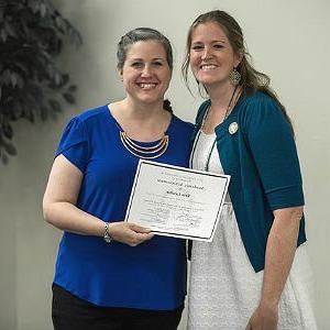 Student receiving National Certified Counselor License